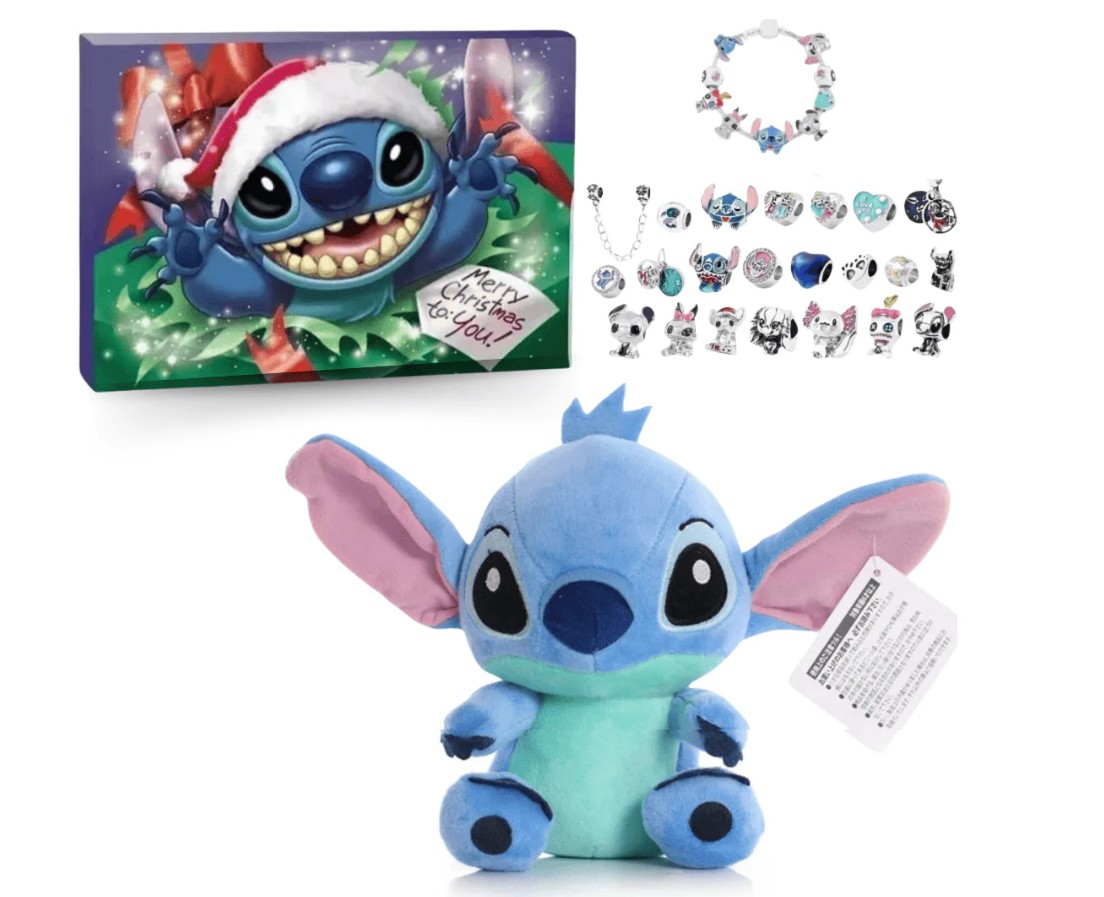 (VIRALIZOU) Stitch Calendário Contagem Regressiva [Pulseira Grátis + Berloques] Edição Limitada