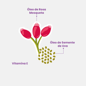 Óleo de Banho Hidratante com Rosa Mosqueta e Vitamina E 200ml